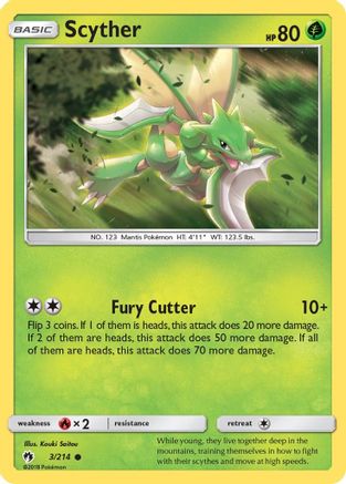 Scyther 003  SM  Lost Thunder - Common