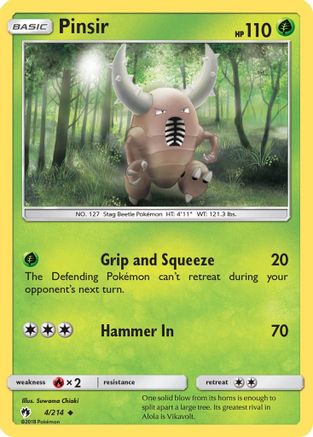 Pinsir  SM  Lost Thunder - Uncommon