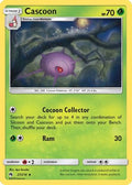 Cascoon/214  - Reverse Holofoil SM  Lost Thunder - Uncommon