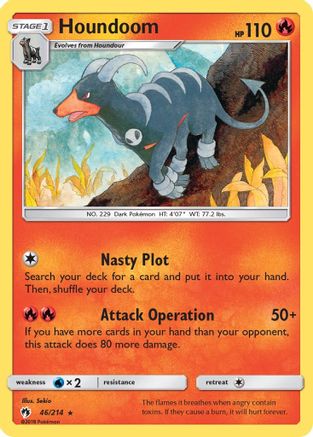 Houndoom 046  SM  Lost Thunder - Rare