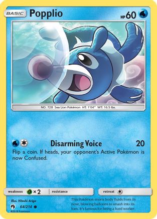 Popplio (64) (64) 064  SM  Lost Thunder - Common