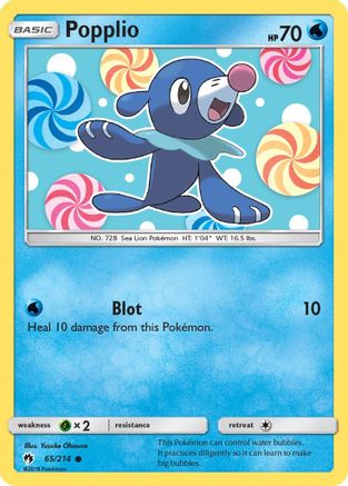 Popplio (65) (65) 065  SM  Lost Thunder - Common