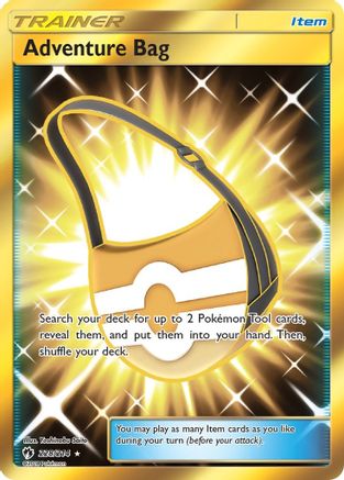 Adventure Bag (Secret)  - Holofoil SM  Lost Thunder - Secret Rare