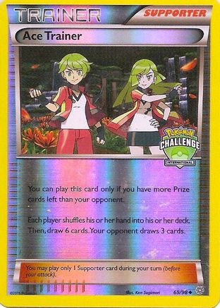 Ace Trainer - 69/98 (International Challenge)/98  - Reverse Holofoil League & Championship Cards - Promo