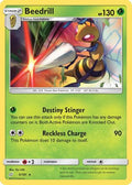 Beedrill  - Reverse Holofoil SM  Team Up - Rare