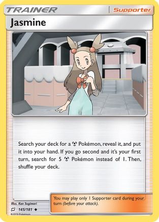 Jasmine 145  - Reverse Holofoil SM  Team Up - Uncommon