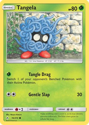 Tangela/214  - Reverse Holofoil SM  Unbroken Bonds - Common