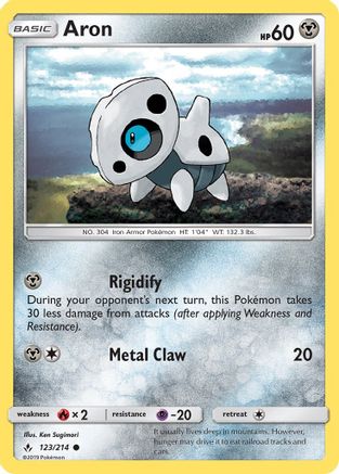 Aron 123  - Reverse Holofoil SM  Unbroken Bonds - Common
