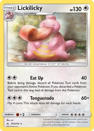 Lickilicky  SM  Unbroken Bonds - Rare