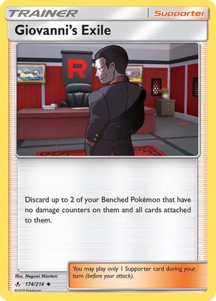 Giovanni's Exile/214  - Reverse Holofoil SM  Unbroken Bonds - Uncommon