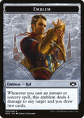 Emblem - Ral, Izzet Viceroy (MED-006) - Mythic Edition Tokens
