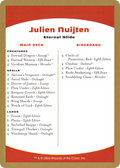 2004 Julien Nuijten Decklist Card (WCD-) - World Championship Decks 2004