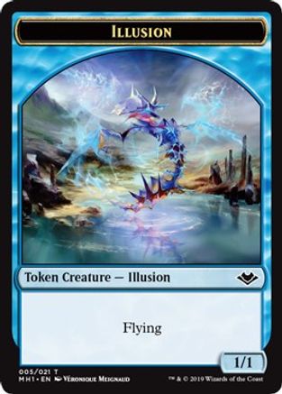 Illusion // Elephant Double-Sided Token (MH1-5 // 12) - Modern Horizons