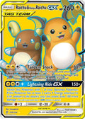 Raichu & Alolan Raichu GX (Full Art)  - Holofoil SM  Unified Minds - Ultra Rare