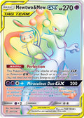 Mewtwo & Mew GX (Secret)  - Holofoil SM  Unified Minds - Secret Rare