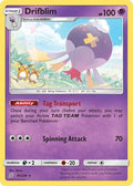 Drifblim 081  - Reverse Holofoil SM  Unified Minds - Rare