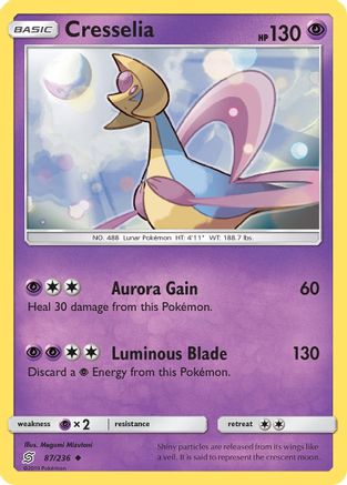 Cresselia 087  SM  Unified Minds - Uncommon