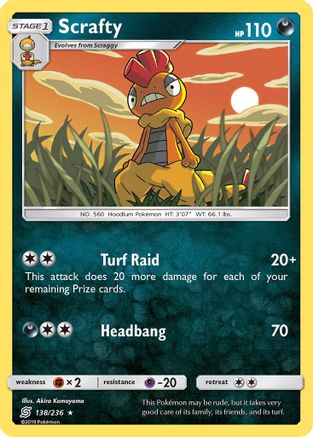 Scrafty  SM  Unified Minds - Rare