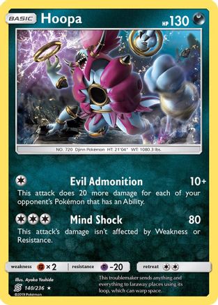 Hoopa/236  - Holofoil SM  Unified Minds - Holo Rare