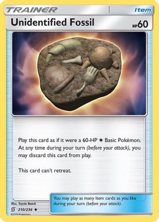 Unidentified Fossil/236  SM  Unified Minds - Uncommon