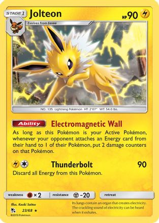 Jolteon 023  Hidden Fates - Rare