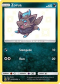 Zorua SV25  - Holofoil Hidden Fates Shiny Vault - Shiny Holo Rare