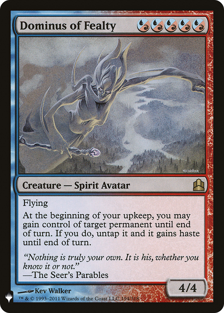 Dominus of Fealty (LIST-194) - The List