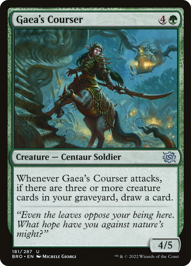 Gaea's Courser (BRO-181) - The Brothers' War Foil