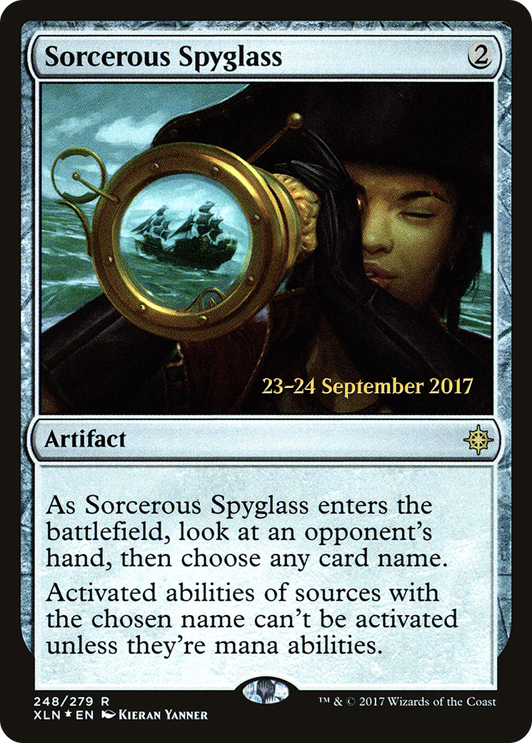 Sorcerous Spyglass (XLN) (PRE-248) - Ixalan Promos Foil