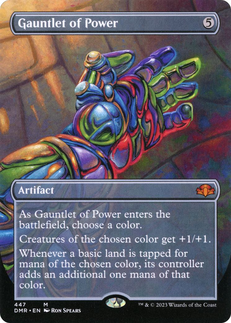 Gauntlet of Power (Borderless) (DMR-447) - Dominaria Remastered Foil