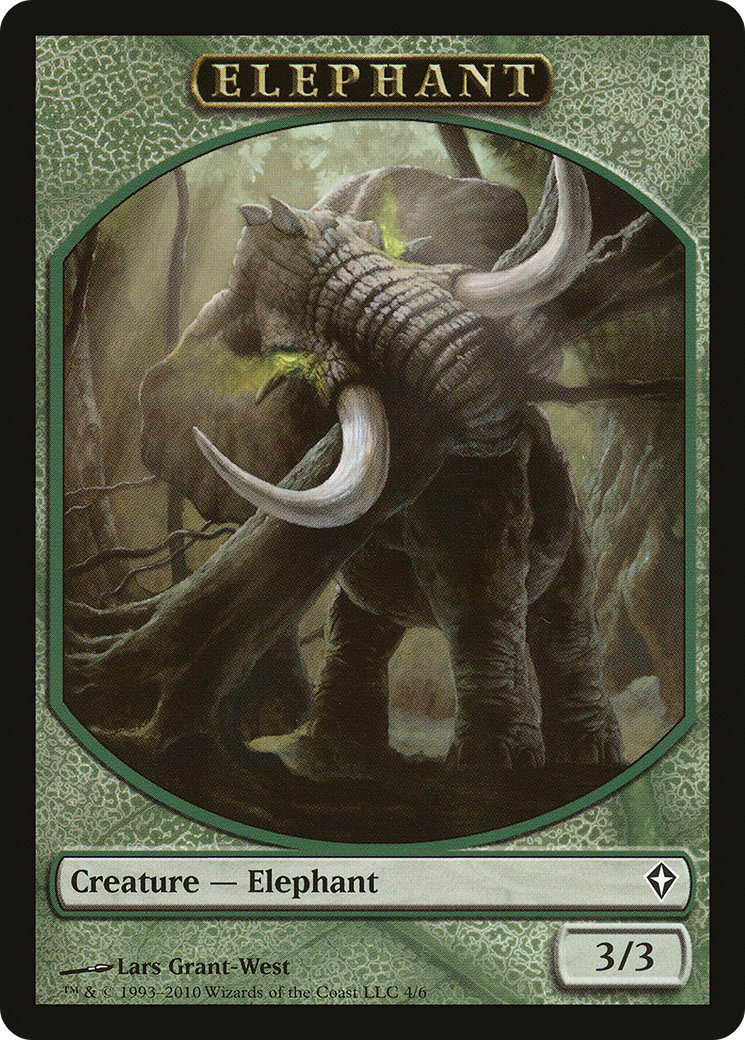 Elephant Token (WWK-004) - Worldwake Tokens