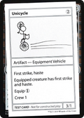 Unicycle (No PW Symbol) (CMB1-) - Mystery Booster Playtest Cards 2021