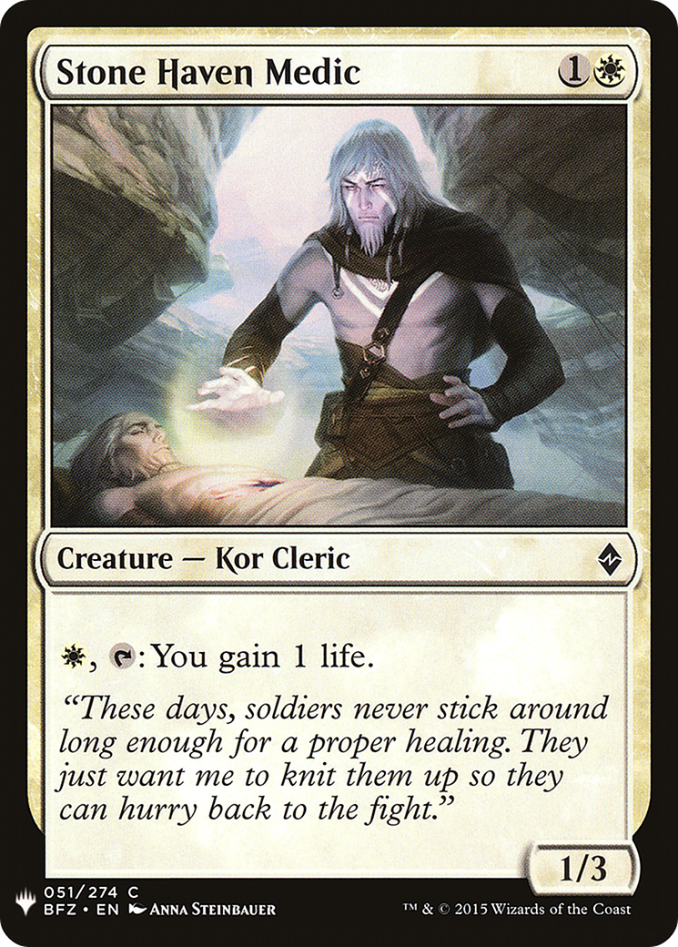 Stone Haven Medic (LIST-051) - The List
