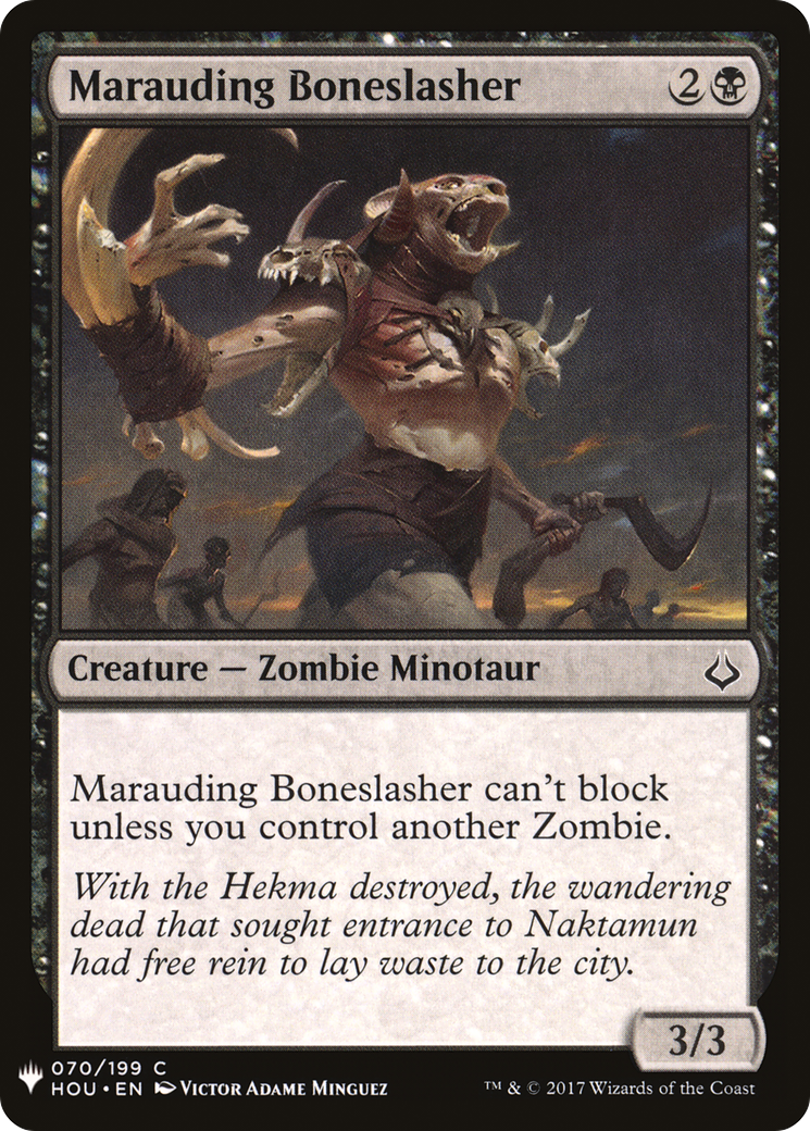 Marauding Boneslasher (LIST-070) - The List
