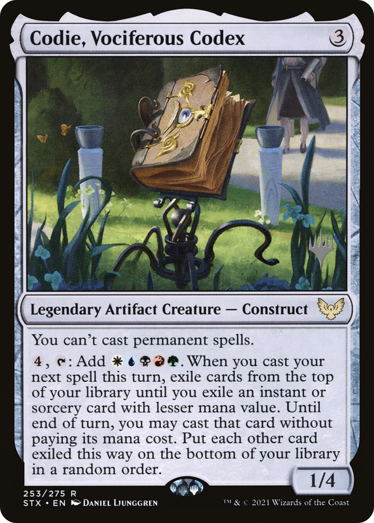 Codie, Vociferous Codex (PPSTX-253P) - Strixhaven: School of Mages Promos Foil
