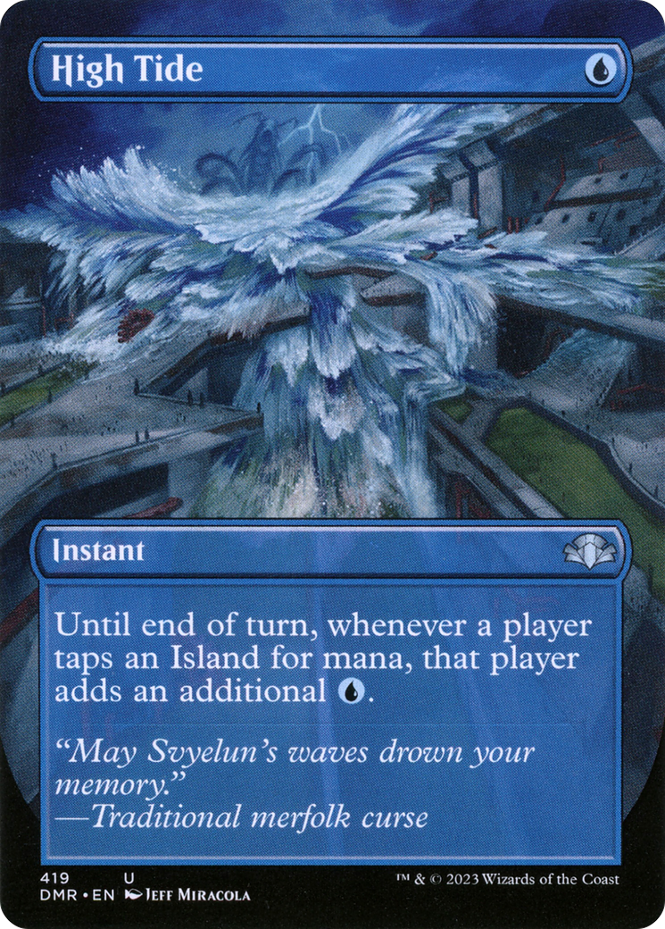 High Tide (Borderless) (DMR-419) - Dominaria Remastered Foil