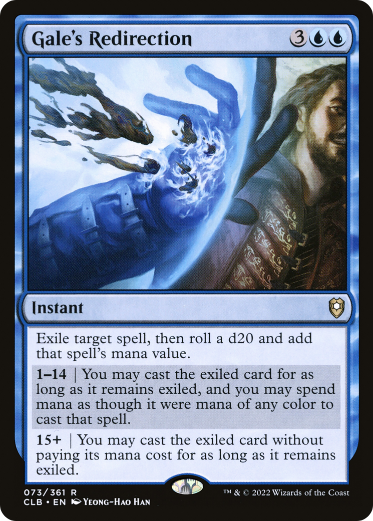 Gale's Redirection (CLB-073) - Commander Legends: Battle for Baldur's Gate Foil