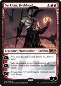 Sarkhan, Fireblood (PRE-154) - Core Set 2019 Promos Foil
