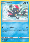 Sneasel 043  - Reverse Holofoil SM  Cosmic Eclipse - Common