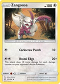 Zangoose 173  - Reverse Holofoil SM  Cosmic Eclipse - Uncommon
