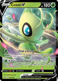Celebi V 001  - Holofoil SWSH01 Sword & Shield Base Set - Ultra Rare