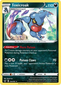 Toxicroak 124  - Reverse Holofoil SWSH01 Sword & Shield Base Set - Holo Rare