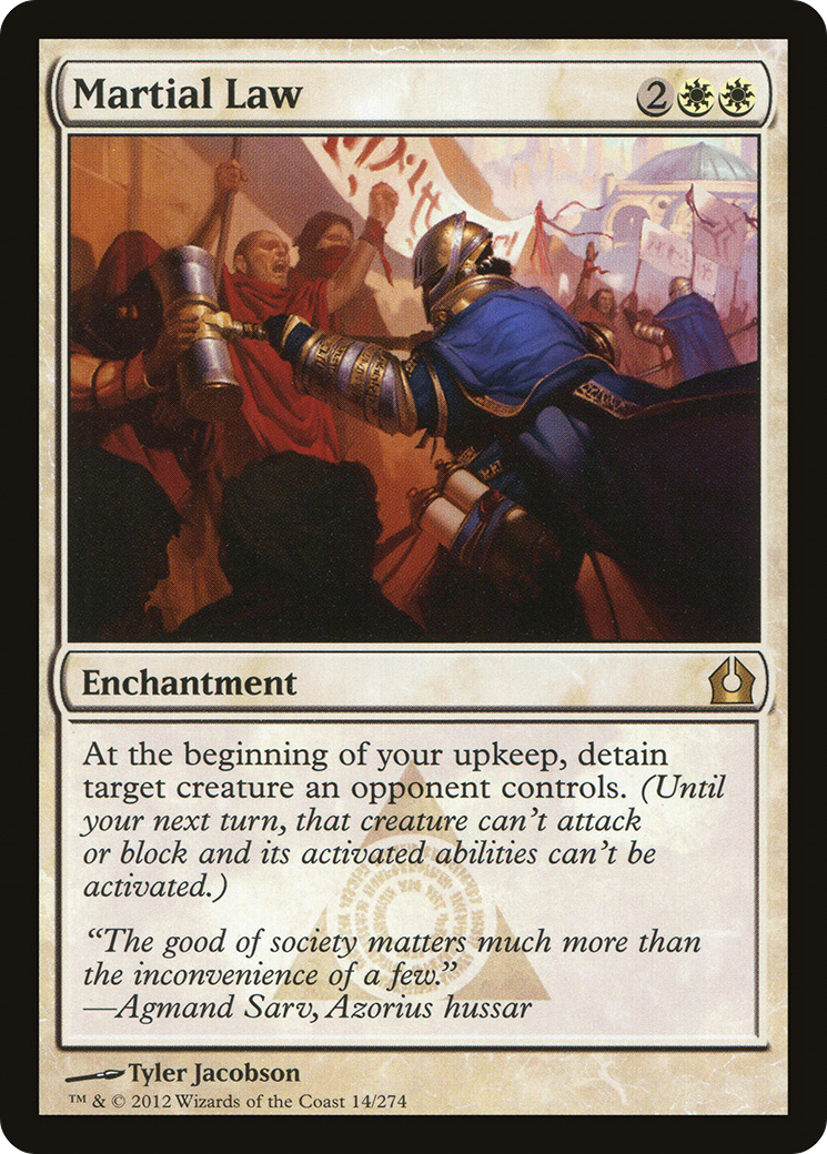 Martial Law (RTR-014) - Return to Ravnica