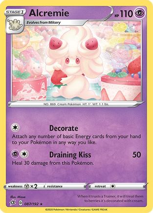 Alcremie 087  - Reverse Holofoil SWSH02 Rebel Clash - Rare