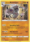 Galarian Runerigus 102  - Reverse Holofoil SWSH02 Rebel Clash - Rare
