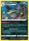 Galarian Weezing 113  - Reverse Holofoil SWSH02 Rebel Clash - Holo Rare