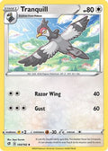Tranquill/192  - Reverse Holofoil SWSH02 Rebel Clash - Uncommon