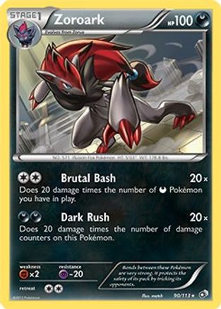 Zoroark - 90/113/113  Deck Exclusives - Rare