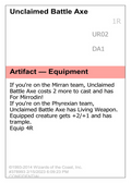 Unclaimed Battle Axe (UNK-UR02C) - Unknown Event