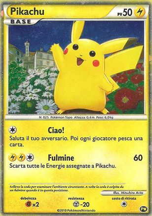 Pikachu (Italian) 0PW  - Holofoil Pikachu World Collection Promos - Promo